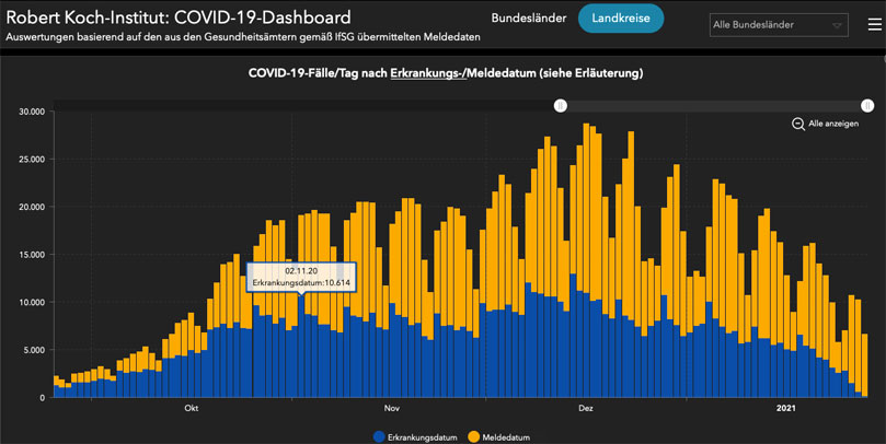 Infektionskurve
              Corona RKI 29.01.2021