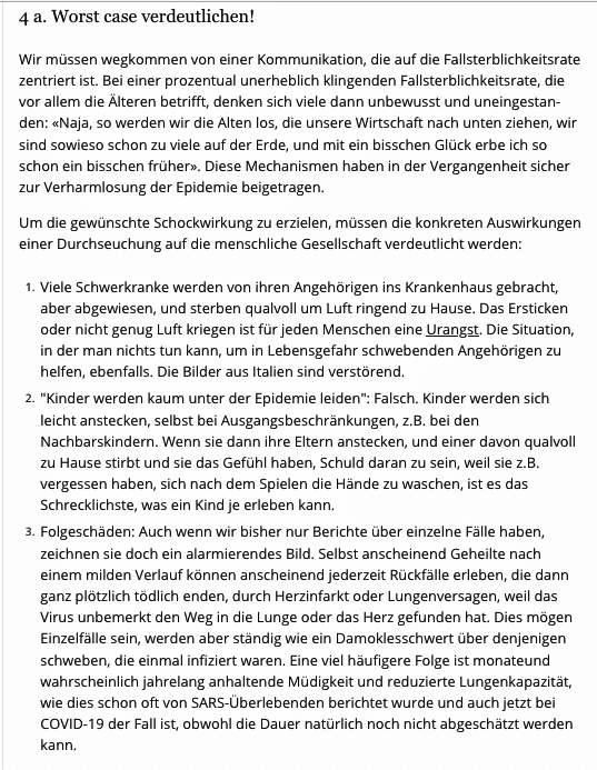 Strategiepapier März 2020 zur Corona-Pandemie